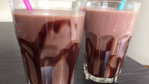 Schoko-Bananen-Milchshake